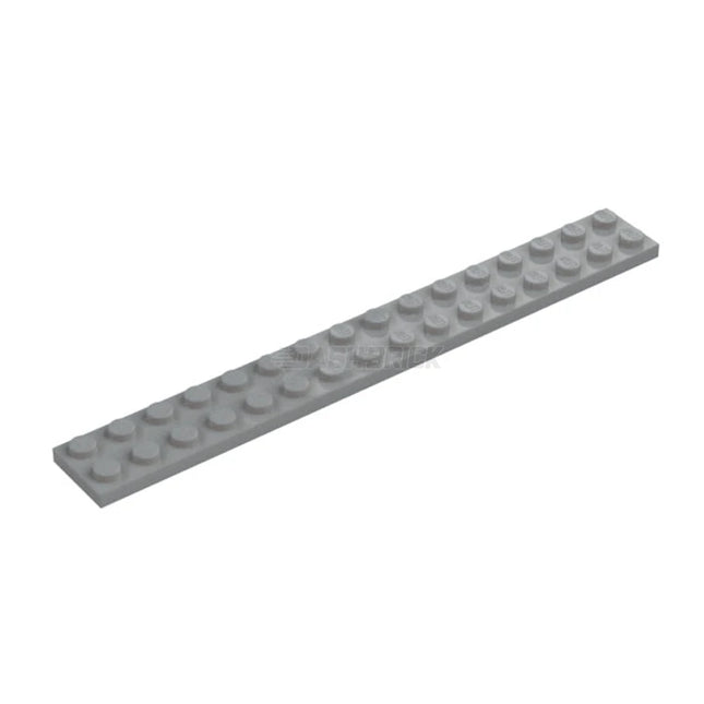 LEGO Plate 2 x 16, Light Grey [4282] 4211486