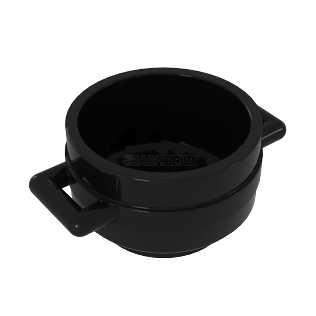 LEGO Minifigure Accessory - Pot Cauldron 3 x 3 x 1 & 3/4 with Handles, Black [4528] 4525078