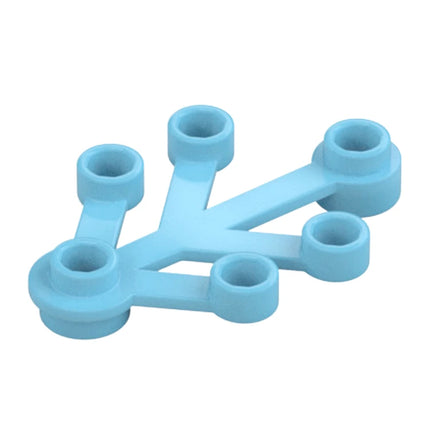 LEGO Plant Leaves 4 x 3, Medium Azure [2423] 6307493