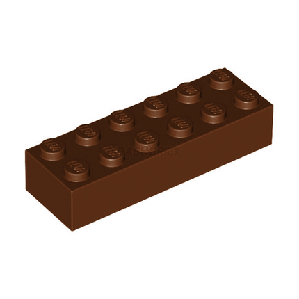 LEGO Brick 2 x 6, Reddish Brown [2456] 4286200