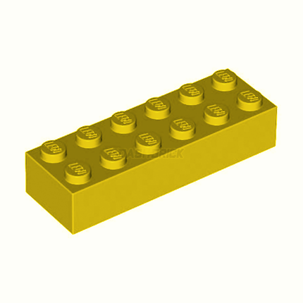 LEGO Brick 2 x 6, Yellow [2456] 4181143