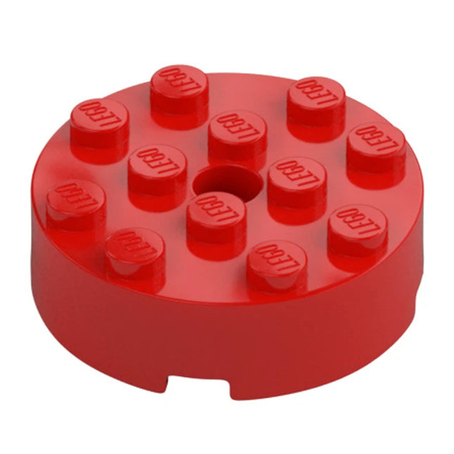 LEGO Brick, Round 4 x 4 with Hole, Red [87081] 4610843