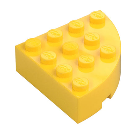 LEGO Brick, Round Corner 4 x 4 Full Brick, Yellow [2577] 6339202
