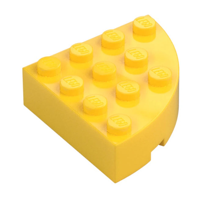 LEGO Brick, Round Corner 4 x 4 Full Brick, Yellow [2577] 6339202