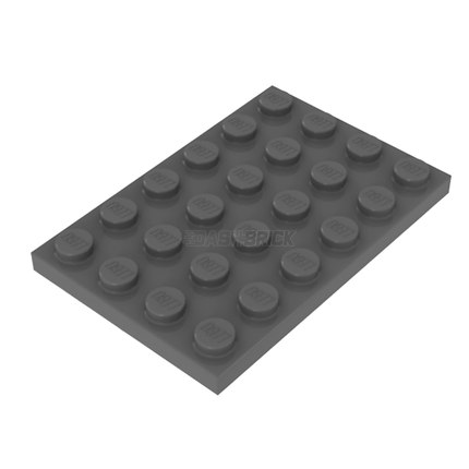 LEGO Plate 4 x 6, Dark Grey [3032] 4211115