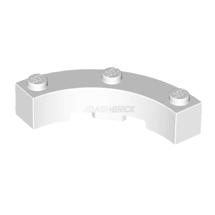 LEGO Brick, Round Corner 4 x 4, White [48092] 6337627