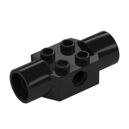 LEGO Technic, Brick Modified 2 x 2 with Pin Hole and 2 Rotation Joint Sockets, Black [48172] 6296186