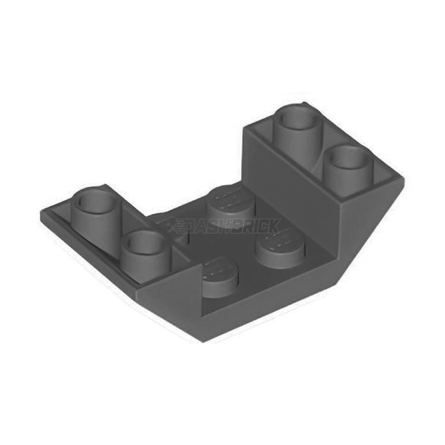 LEGO Slope, Inverted 45 4 x 2 Double with 2 x 2 Cutout, Dark Grey [4871] 4211076