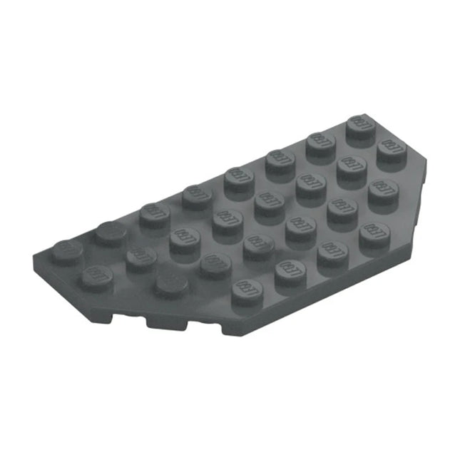 LEGO Wedge, Plate 4 x 8 Cut Corners, Dark Grey [68297] 6311001