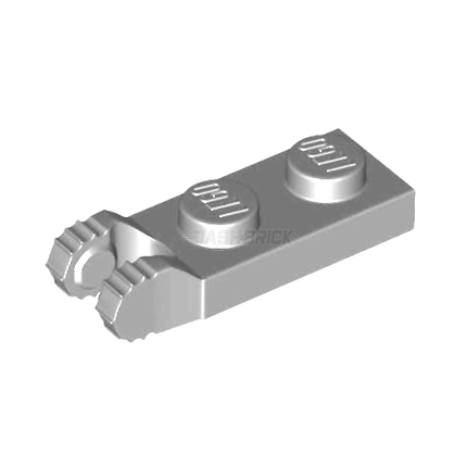 LEGO Hinge Plate 1 x 2 Locking, 2 Fingers on End, Light Grey [54657] 6267048