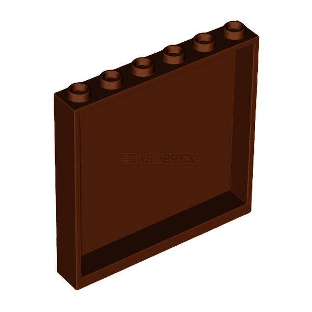 LEGO Wall/Panel 1 x 6 x 5, Reddish Brown [59349] 6318733