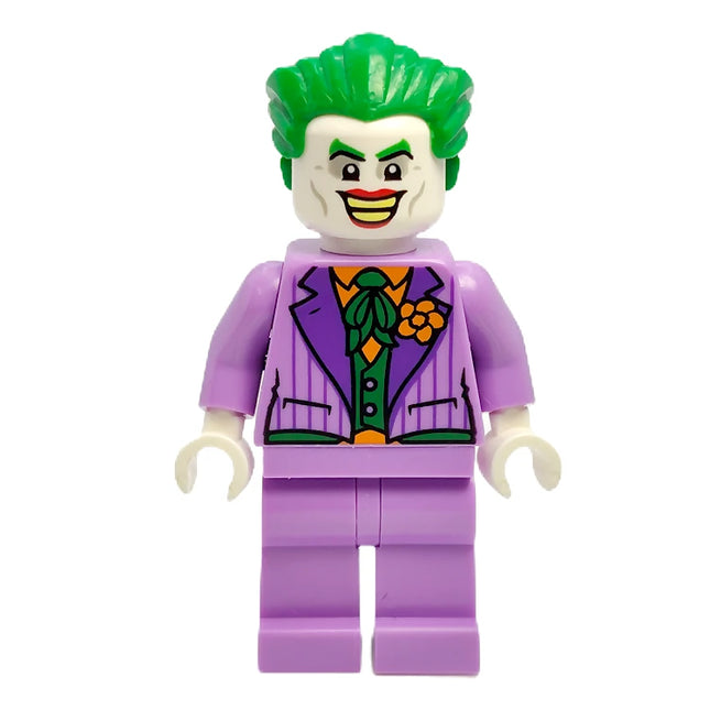 LEGO Minifigure - The Joker - Medium Lavender Suit, Dark Green Vest, Green Hair Swept Back (2023) [DC COMICS]