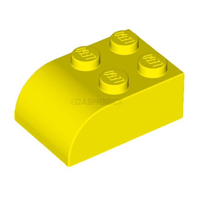 LEGO Slope, Curved 3 x 2 x 1 with Four Studs, Yellow [6215] 621524