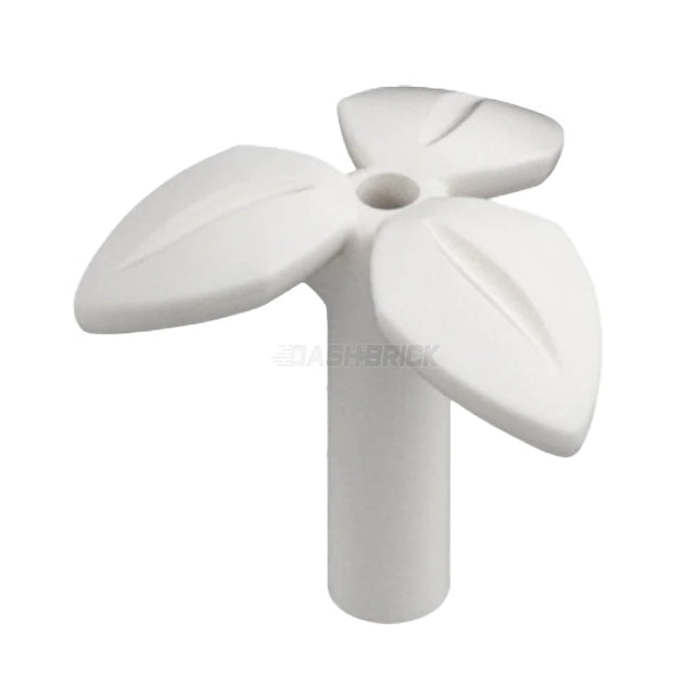 LEGO Plant Stem, 3 Leave, Bottom Pin, White [37695] 6473452