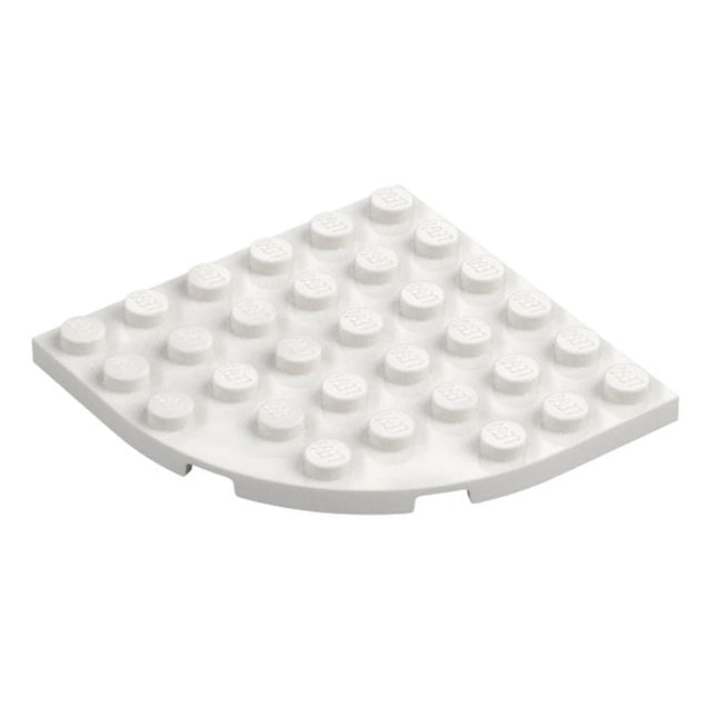 LEGO Plate, Round Corner 6 x 6, White [6003] 6057460