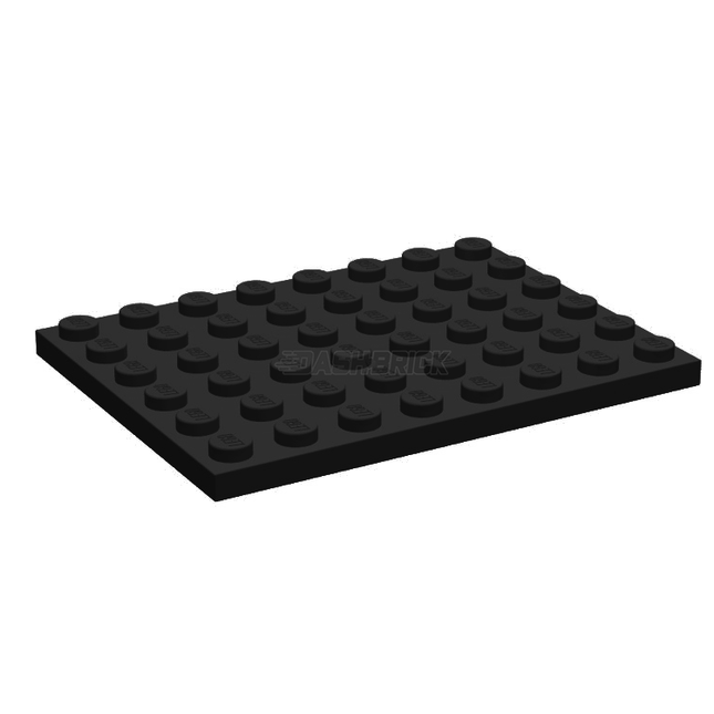 LEGO Plate 6 x 8, Black [3036] 303676
