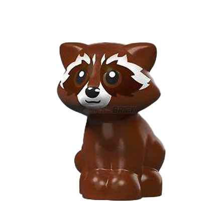 LEGO Minifigure Animal - Raccoon, White Muzzle, Reddish Brown [77110pb02] 6404147