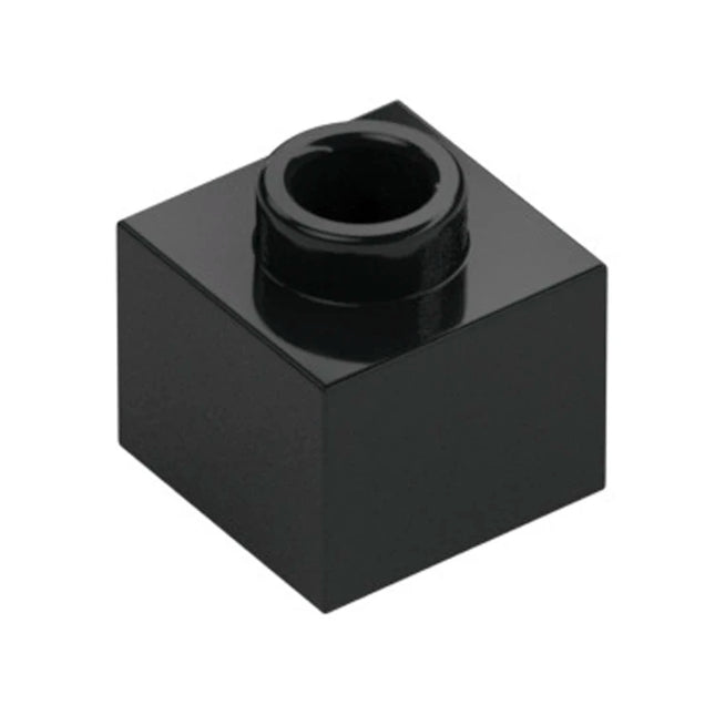 LEGO Brick, Modified 1 x 1 x 2/3 with Open Stud, Black [86996] 6388352