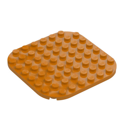 LEGO Plate, Round 8 x 8 with Rounded Corners, Medium Nougat [65140] 6350709