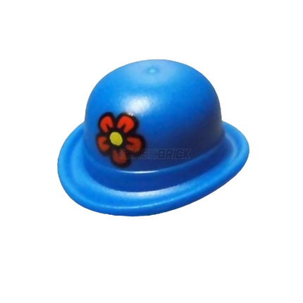 LEGO Minifigure Part - Hat, Bowler, Red Flower [95674pb01]