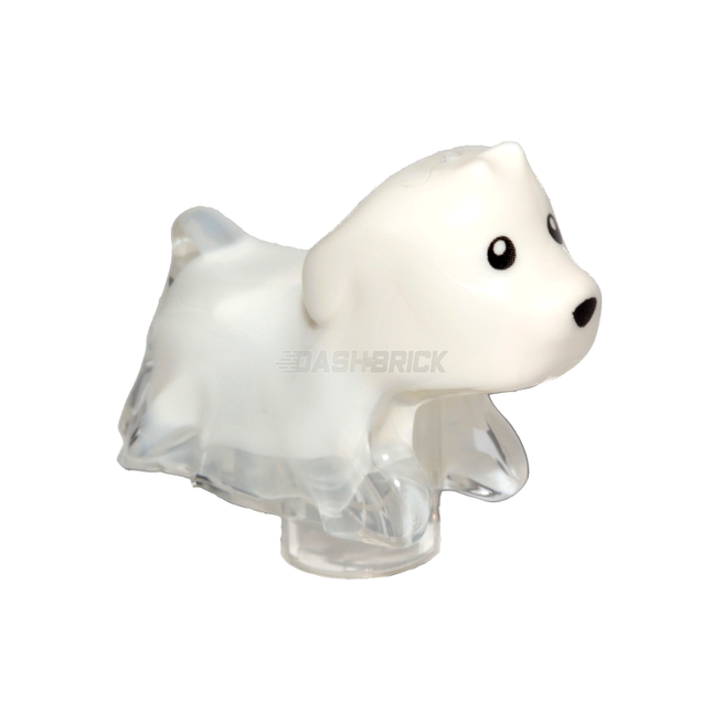 LEGO Minifigure Animal - Dog, Puppy, Ghost with Marbled White "Spencer" [52672pb01]