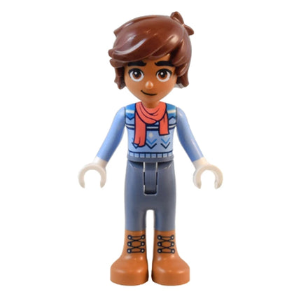 LEGO Minifigure - Friends Leo - Holiday Sweater, Scarf, Boots (2023) [FRIENDS]