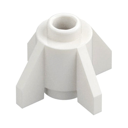 LEGO Brick, Round 1 x 1 with Fins, White [4588] 6331225
