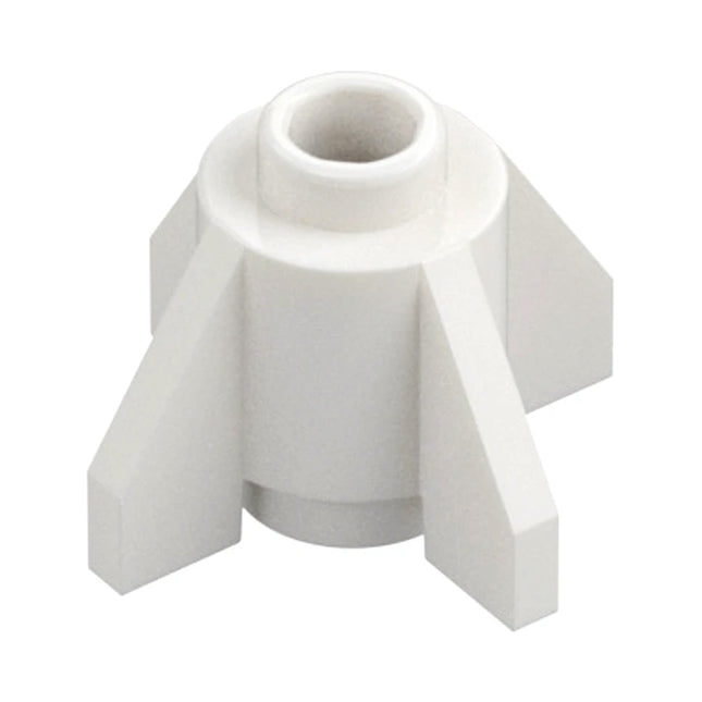 LEGO Brick, Round 1 x 1 with Fins, White [4588] 6331225