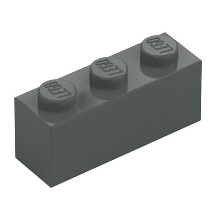 LEGO Brick 1 x 3, Dark Grey [3622] 4211104