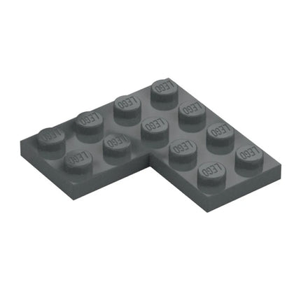 LEGO Plate 4 x 4 Corner, Dark Grey [2639] 4539429