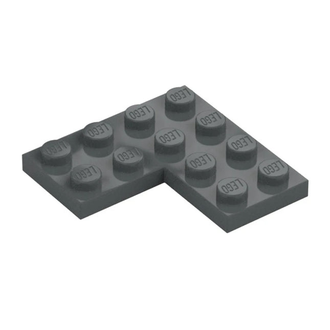 LEGO Plate 4 x 4 Corner, Dark Grey [2639] 4539429