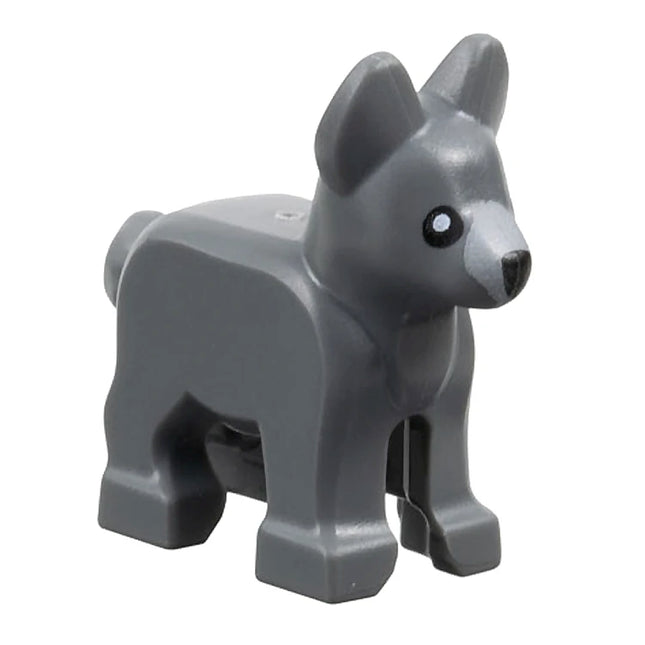 LEGO Minifigure Animal - Dog/Puppy/Wolf Pup, Dark Grey [2889pb02]