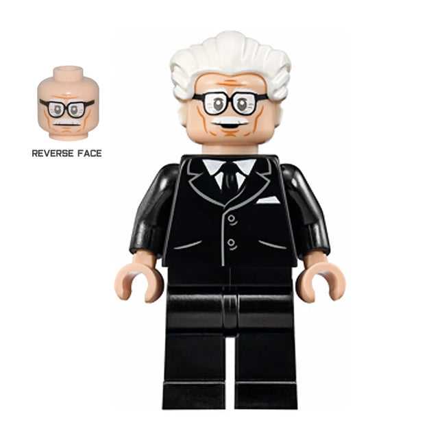LEGO Minifigure - Alfred Pennyworth - White Hair, Batman Classic TV Series (2016) [DC COMICS]