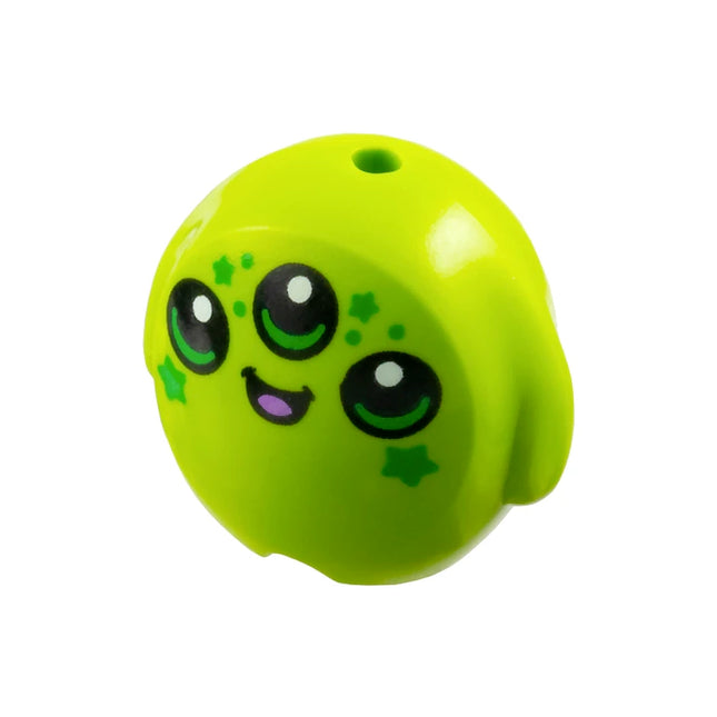 LEGO Minifigure Accessory - Alien Pillow Plush Toy, 3 Eyes, Bright Green Stars (2025) [6330pb11]