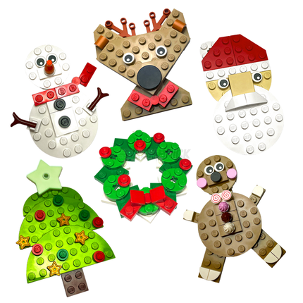 LEGO Christmas Tree Decoration - 6 Pack: Save 10% [MiniMOC]