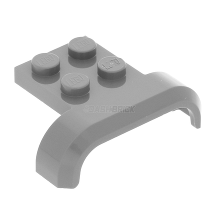 LEGO Vehicle, Mudguard 4 x 3 x 1 with Arch Curved, Light Grey [28326] 6261268
