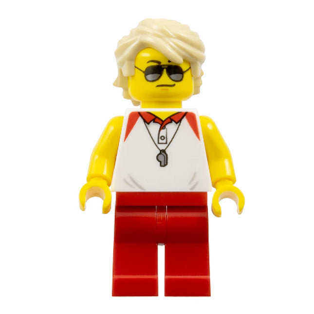 LEGO Minifigure - Male, Beach Lifeguard, Sunglasses (2017) [CITY]
