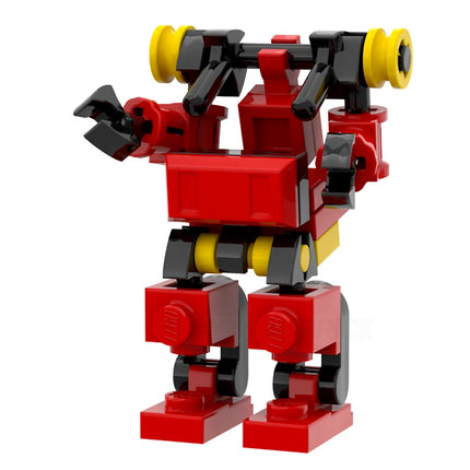 LEGO "Baby Mech Warrior" - Robot Exosuit/Power Armour, Red/Black/Yellow [MiniMOC]