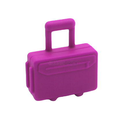 LEGO Minifigure Accessory - Suitcase/Bag, Long Handle, Opens/Closes, Dark Pink [37178] 6491465