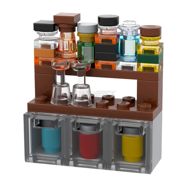 LEGO "Brickhouse Bar" - Bottle Shelves + Fridges [MiniMOC]