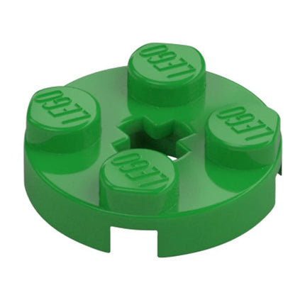 LEGO Plate, Round 2 x 2 with Axle Hole, Bright Green [4032] 6138624