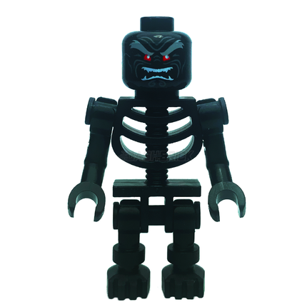 LEGO Minifigure - Skeleton, Black Bones, Red Eyes