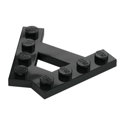 LEGO Wedge, Plate A-Shape/A-Frame with 2 Rows of 4 Studs, Black [15706] 6054852