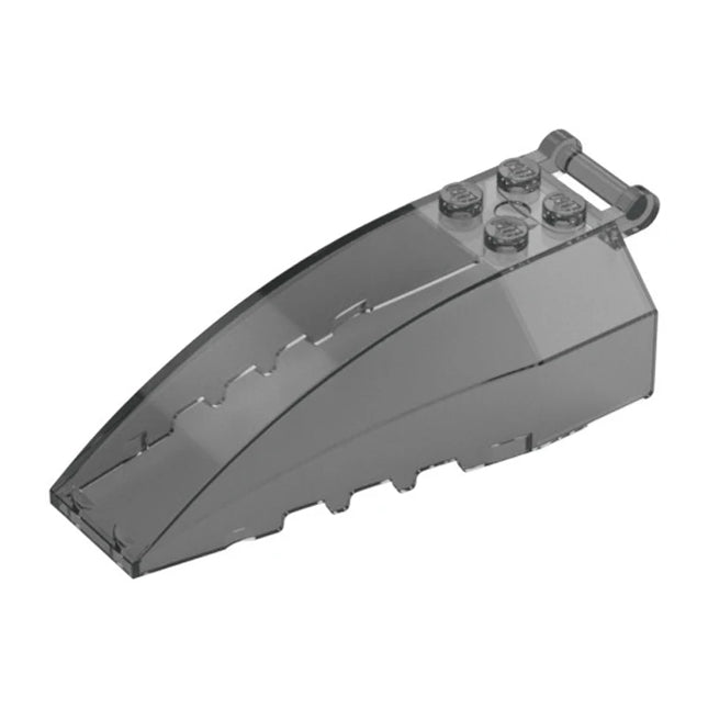 LEGO Windscreen 8 x 4 x 2 with 4 Studs and Bar Handle, Trans-Black [92579] 6507965