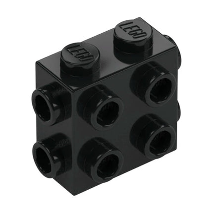 LEGO Brick, Modified 1 x 2 x 1 2/3 with Studs on 3 Sides, Black [67329] 6308883
