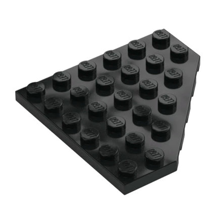 LEGO Wedge, Plate 6 x 6 Cut Corner, Black [6106] 4106977