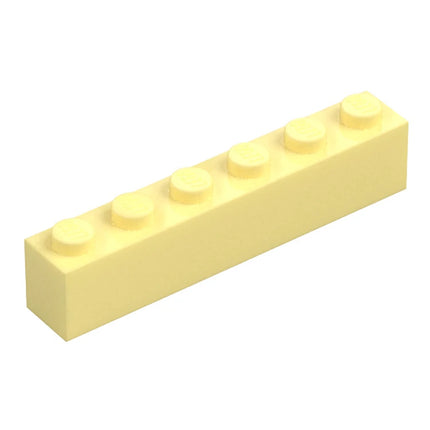 LEGO Brick, 1 x 6, Bright Light Yellow [3009] 6541347
