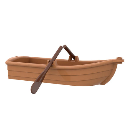 LEGO Boat, 14 x 5 x 2 with Oarlocks, Medium Nougat (+2 Oars) [21301] 6557679