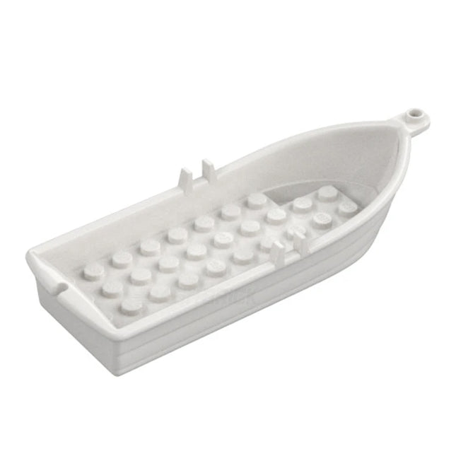 LEGO Boat, 14 x 5 x 2 with Oarlocks, White [21301] 6408680