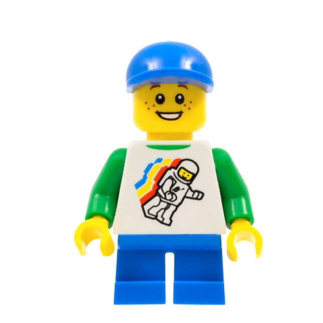 LEGO Minifigure - Child, Boy, Classic Space, Blue Short Bill Cap (2015) [CITY]